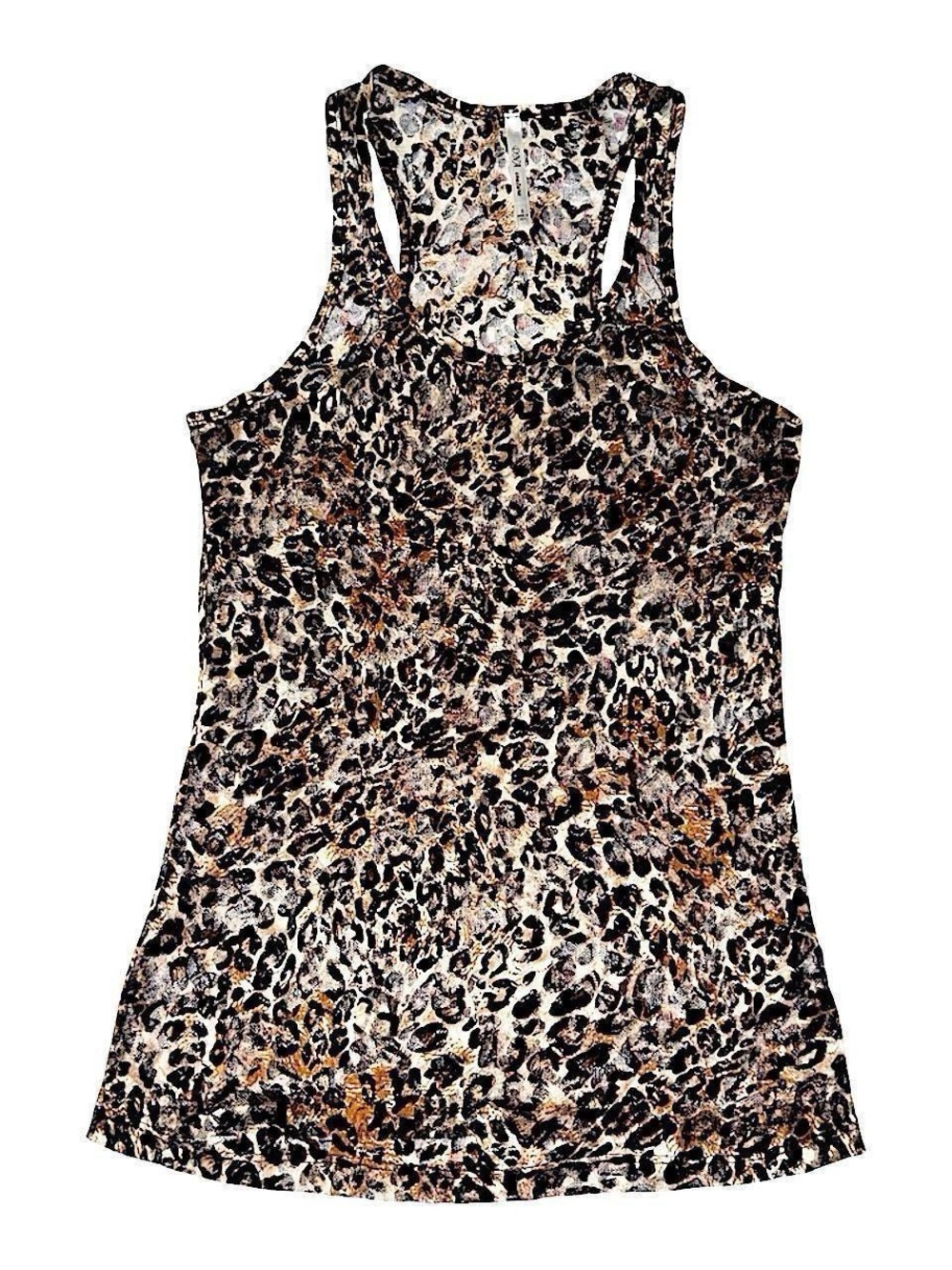 DNA Couture leopard tank top sheer lace.